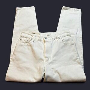 Levis 550 Jeans White Relaxed Fit Tapered Leg Vintage 14 regular USA